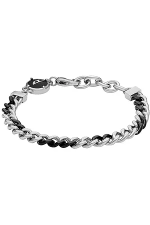 Diesel Unisex Two-Tone Stainless Steel Chain Bracelet Jewellery, DX1498931