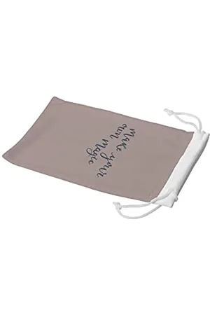 Bonamaison Digitally Printed Glasses Pouch, Sunglasses Pouch, 100% Cotton, Soft & Slim, Protective Glasses Case with Drawstring Closure, 1 Piece, 11x19 cm
