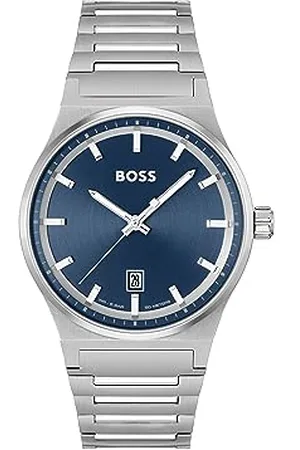 HUGO BOSS Analogue Quartz Watch for Men Candor Collection with Stainless Steel Bracelet