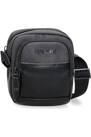 Pepe Jeans Grays Shoulder Bag Small Black 15 x 19.5 x 6 cm Polyester, , One Size, Small Crossbody Bag