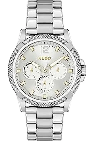 HUGO BOSS Analogue Multifunction Quartz Watch for Women with Silver Stainless Steel Bracelet - 1540138