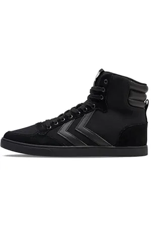 Hummel Unisex Slimmer Stadil Tonal High Hi-Top Trainers, Black, 11 UK