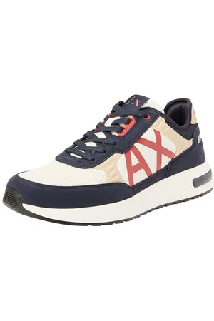 Armani Exchange Men Dusseldorf Embossed Geometric Motifs Sneaker, , 8 UK