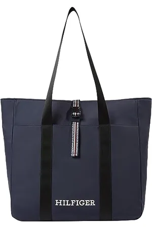 Tommy Hilfiger Men Tote Bag with Zip, Multicolor (Space Blue), One Size