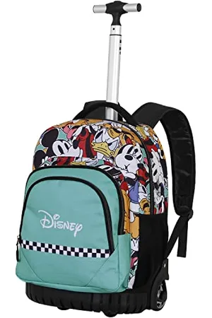 Disney Mickey Mouse Squares-FAN GTS Trolley Backpack, Blue, 27 x 32 x 47 cm, Capacity 39 L