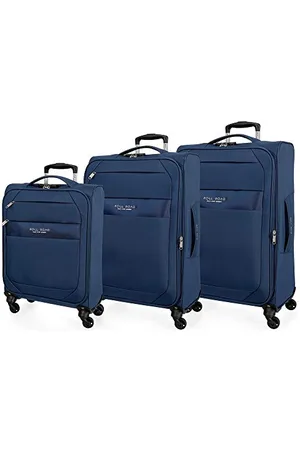 Roll Road Royce Luggage Set 55/66/76 cm Soft Polyester Combination lock 196L 4 Wheels Hand Luggage