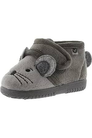 victoria Ojalá Unisex Fur Slippers Animals & Strap & Matching Sole 105119 for Kids 27