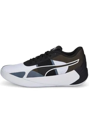 PUMA Unisex Fusion Nitro Team Basketball Shoe, Black, 8 UK