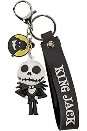 Disney Peers Hardy - The Nightmare Before Christmas Black and White 3D Kechain