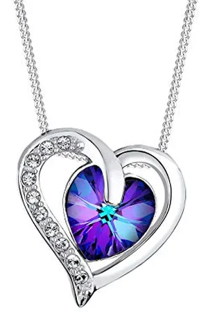 Elli Necklace Necklace Heart Crystals 925 Sterling Silver