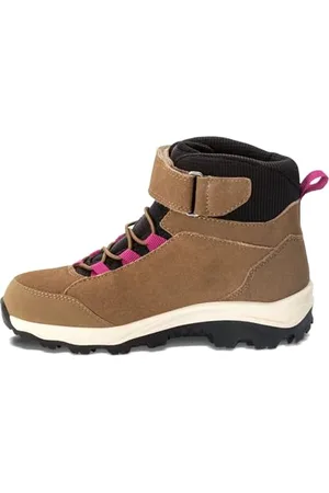 Jack Wolfskin Unisex Vojo Lt Texapore Mid K Walking Shoe, Brown/Pink, 2.5 UK