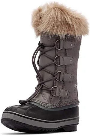 sorel KIDS JOAN OF ARCTIC WATERPROOF Unisex Kids Snow Boots, Grey (Quarry) - Youth, 2 UK