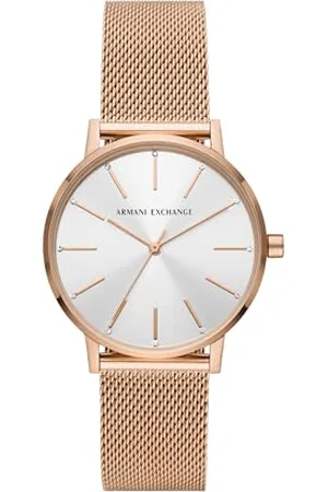 Armani Exchange Watch for Women, Three Hand Movement, 36 mm Stainless Steel Case with a Stainless Steel Strap, AX5573