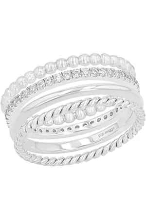 QS by s.Oliver Ring 925 Sterling woman Rings, with Zirconia synth., , comes in jewelry gift box