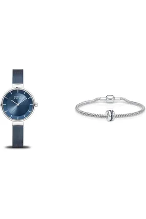 Bering Women Analog Solar Collection Watch with Stainless Steel Strap and Sapphire Crystal 14631-307 and Women