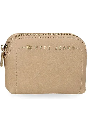 Pepe Jeans Diane Beige Wallet 12x8x2 cm Synthetic leather