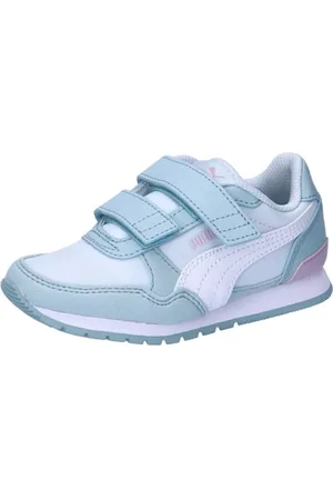 PUMA Unisex Kids St Runner V3 Nl V Ps Sneakers, Dewdrop- White-Turquoise Surf-Grape Mist, 10 UK