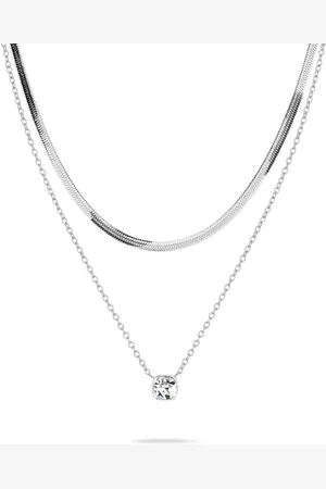 Tamaris TS-0035-NN Necklace Set, 50 cm, Stainless Steel, Cubic Zirconia