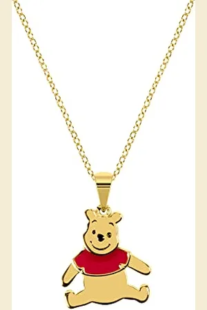 Disney Winnie The Pooh Sterling Silver Gold Plated Necklace C903004YL-P