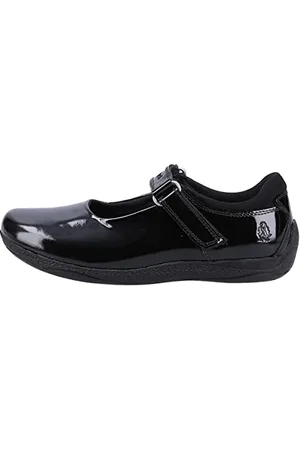 Hush Puppies Girls Marcie Patent Junior School Uniform Shoe, , 10 UK Child