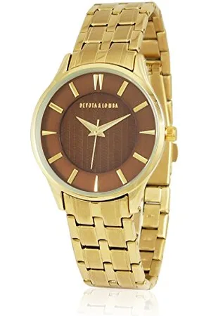 Devota & Lomba Watch Analogue Display and Strap DL012W-02BROWN