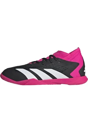 adidas Unisex Youth Predator Accuracy.3 Indoor Football Boots, Core Black/Ftwr White/Team Shock Pink 2, 11 UK