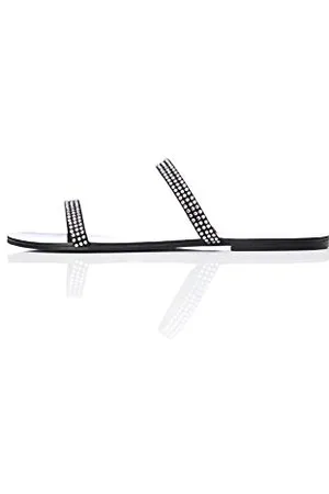 FIND FIND Two Band Sparkly, Women’s Open Toe Sandals, , 5 UK (38 EU)