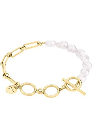 Tamaris Bracelet, 21 cm, Stainless Steel, Glass Pearl