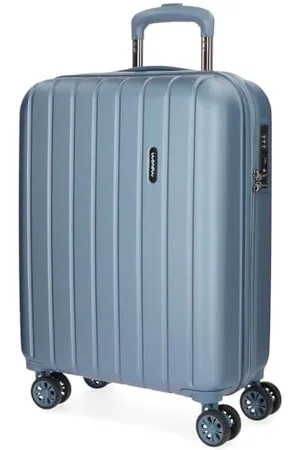 MOVOM Wood Blue Cabin Suitcase 40 x 55 x 20 cm Rigid ABS TSA Lock 38 Litre 2.9 kg 4 Double Wheels Hand Luggage