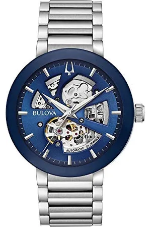 BULOVA Mens Analog-Digital Automatic Watch with Stainless Steel Strap 96A204