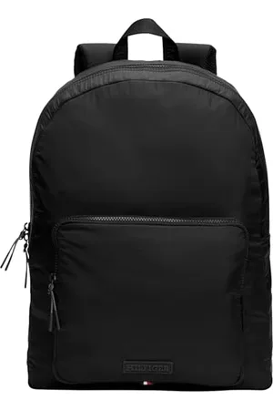 Tommy Hilfiger Men TH MONOTYPE DOME BACKPACK, Black, One Size