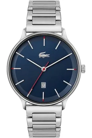 Lacoste Analogue Quartz Watch for Men with Silver Stainless Steel Bracelet - 2011166