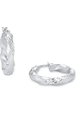 Amor Hoop earrings 925 sterling woman earrings, 2.2 cm, , comes in jewelry gift box