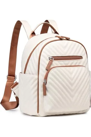 MISS LULÙ Women Backpack Mini Backpacks Daypack PU Leather Lightweight Crossbody Bags Travel Small Shoulder Bags Handbag Girls Anti-Theft Waterproof for Ladies Girls Teenager