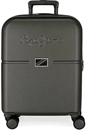 Pepe Jeans Accent Cabin Suitcase Black 40x55x20 cm Rigid ABS Integrated TSA Closure 37L 3.22 kgs 4 Double Wheels Hand Luggage