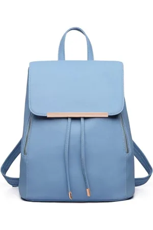 MISS LULÙ Backpack Womens with Long Purse Fashion Backpacks Backpack Ladies PU Leather Waterproof Daypack Medium School Work Travel