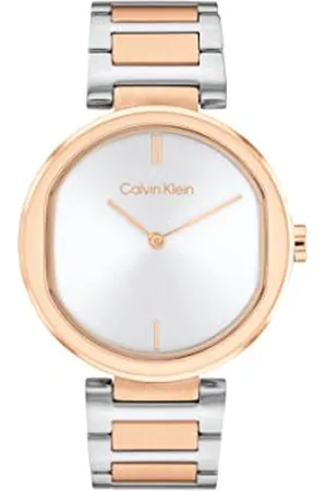 Calvin Klein Analogue Quartz Watch for Women with Two-Tone Stainless Steel Bracelet - 25200251