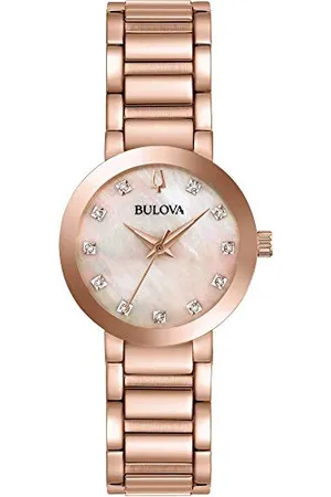 BULOVA Womens Analog-Digital Quartz Watch with Stainless Steel Strap 97P132