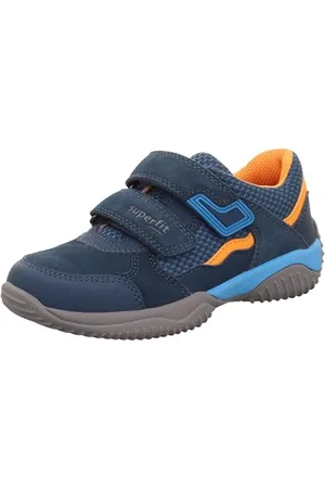 Superfit Boys Storm Sneaker, Blau/Orange 8010