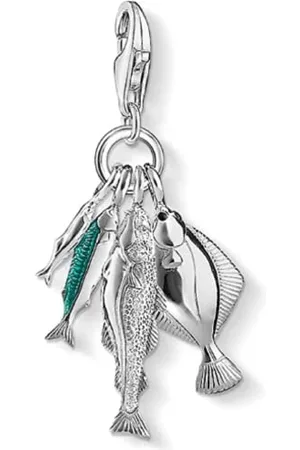 Thomas Sabo – Thomas Lock Fish Pendant Silver/Brown Enamel 1193 – 603 – 7