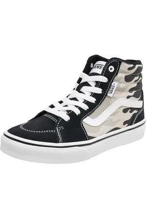 Vans Filmore Hi Sneaker, Tonal Flames Grey/White, 11.5 UK Child
