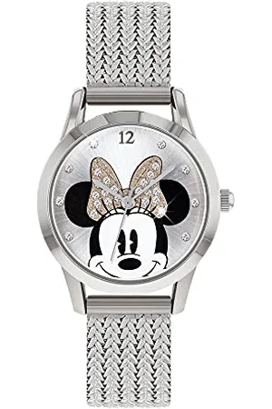 Disney Womens Analogue Classic Quartz Watch with Stainless Steel Strap MN8008