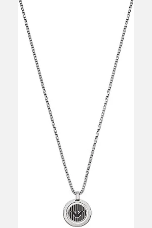 Emporio Armani Necklace for Men , Length: 525mm, Size Pendant: 20x20x3mm Stainless Steel Necklace, EGS2725040