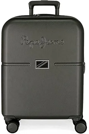 Pepe Jeans Accent Cabin Suitcase Black 40x55x20 cm Rigid ABS Integrated TSA Closure 37L 2.74 kg 4 Double Wheels Extendable Hand Luggage
