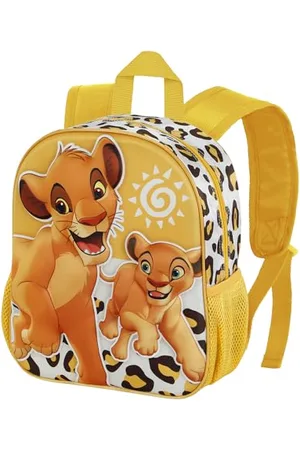 Disney Lion King Africa-Small 3D Backpack, Yellow, 26 x 31 cm, Capacity 8.5 L