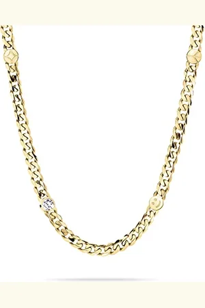 Tamaris TJ-0352-N-42 Silver Necklace, 42, Stainless Steel, Cubic Zirconia