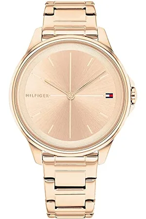 Tommy Hilfiger Analogue Quartz Watch for Women with Carnation Gold Colored Stainless Steel Bracelet - 1782354