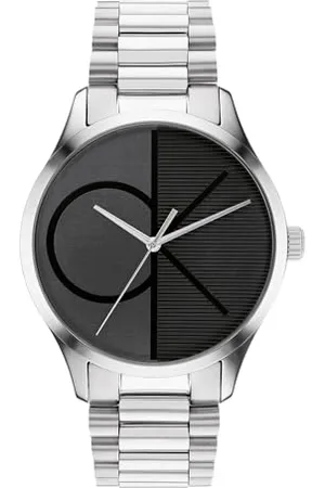 Calvin Klein Analogue Quartz Watch Unisex with Silver Stainless Steel Bracelet - 25200163