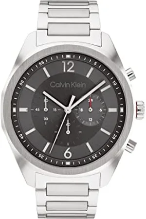 Calvin Klein Chronograph Quartz Watch for Men with Silver Stainless Steel Bracelet - 25200264