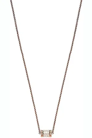 Emporio Armani Necklace for Women , Total length: 40cm+ 5cm adjustable chain Size rondel: 12x10x2mm Stainless Steel Necklace, EGS2828221